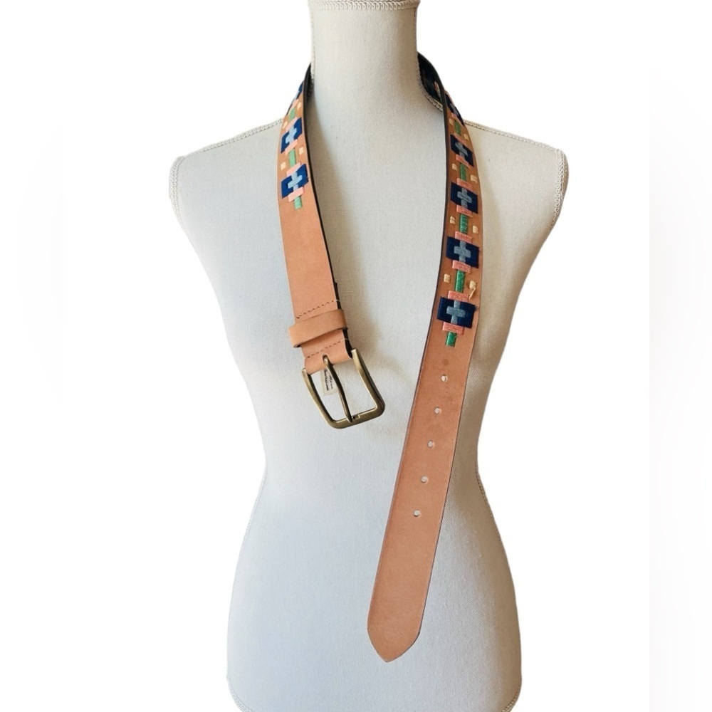 Free People Western Patterned Belt